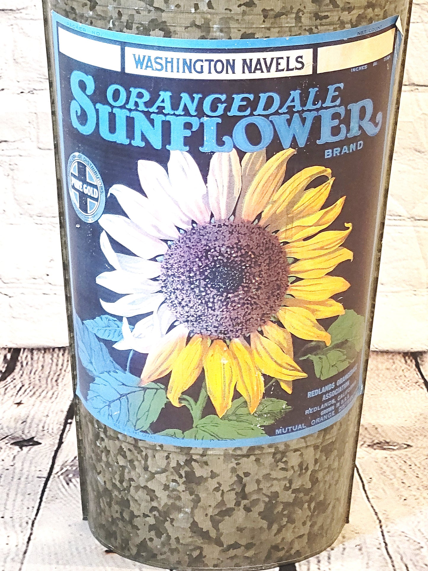 Vintage Metal Wall Planters - Sunflower, Daisy, & Lily Set