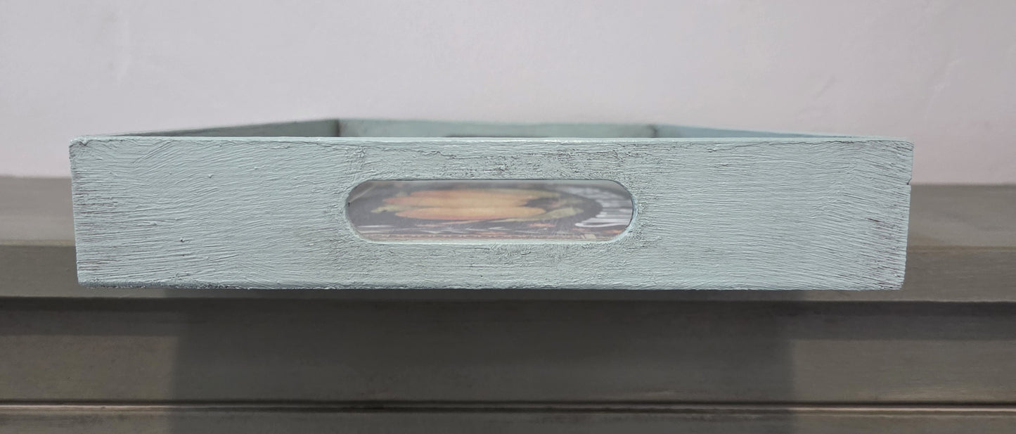 Vintage-Style Egg Plums Decorative Tray