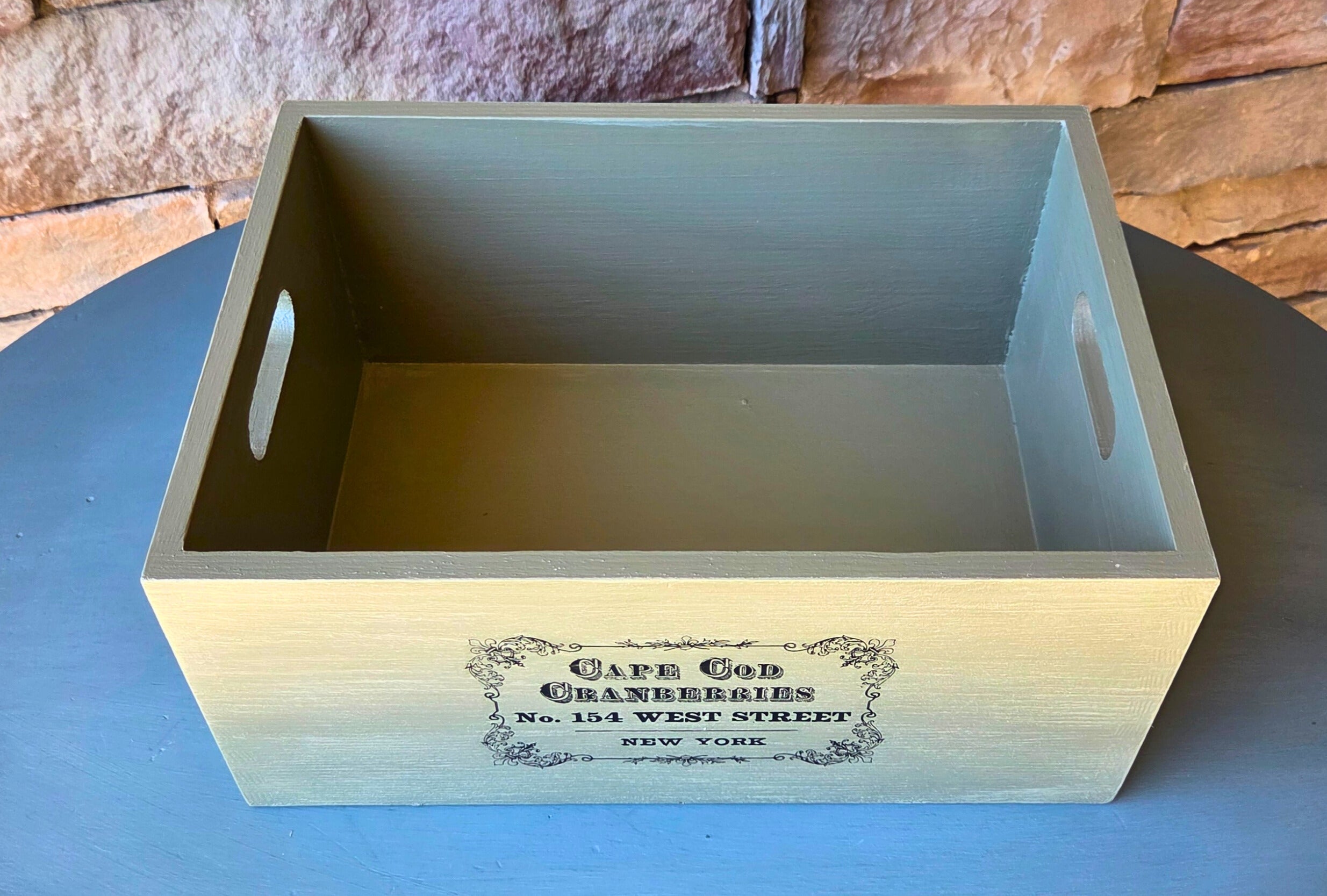 "Cape Cod Cranberries” - Vintage Style Wooden Box
