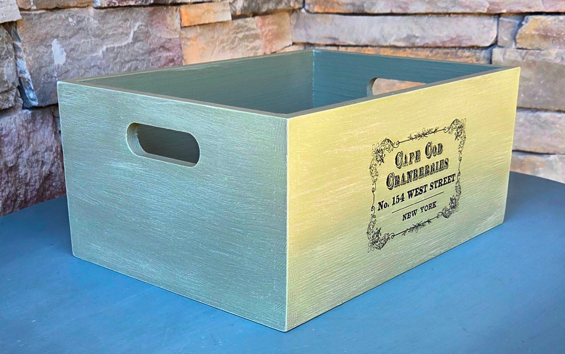 "Cape Cod Cranberries” - Vintage Style Wooden Box