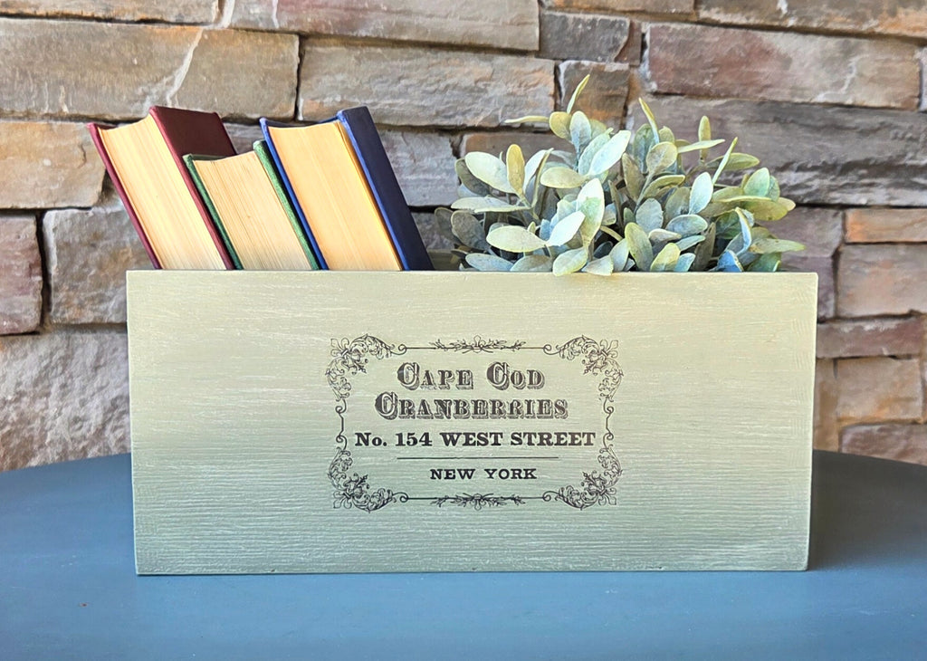 "Cape Cod Cranberries” - Vintage Style Wooden Box