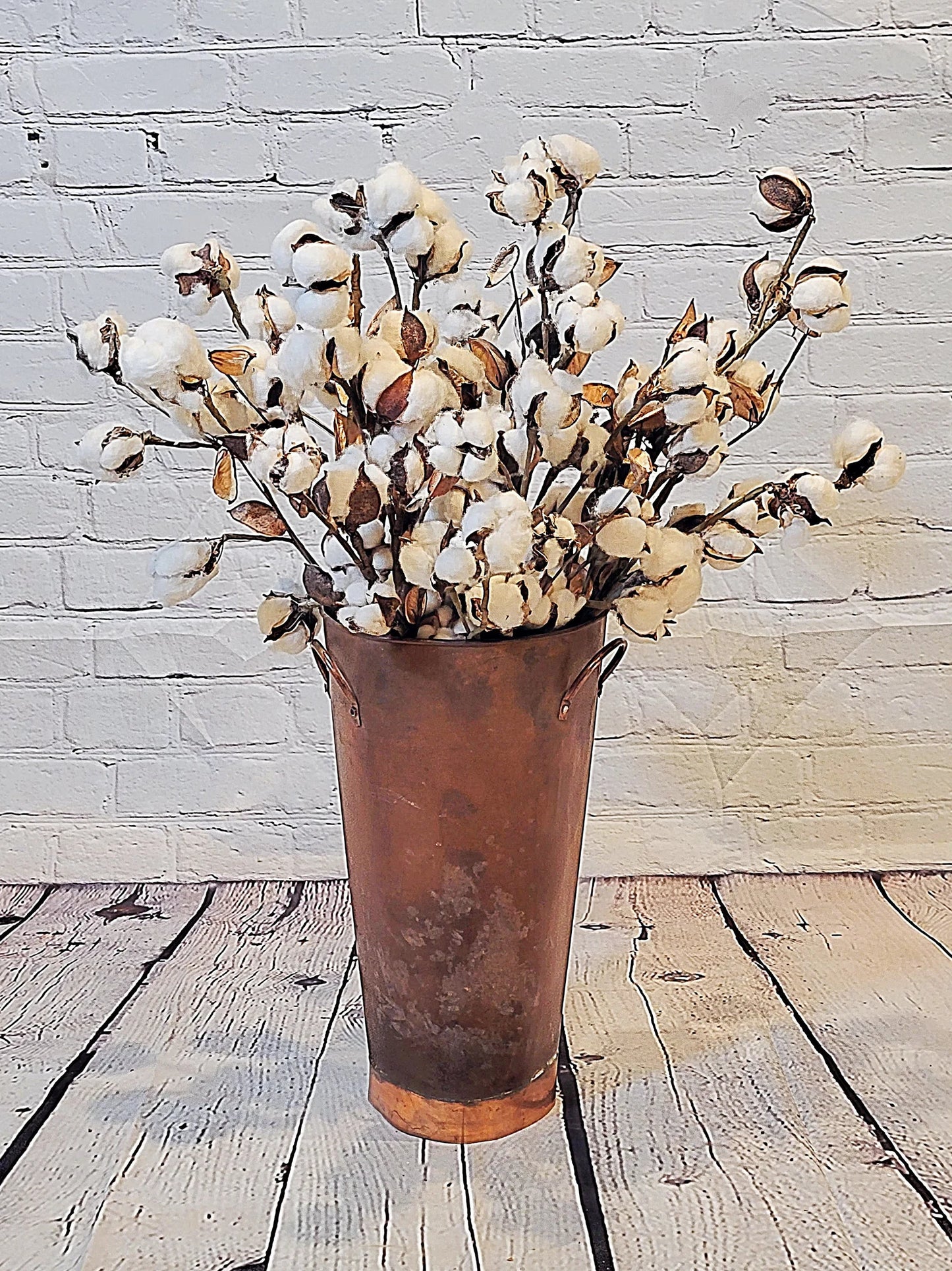 (Sample) Vintage Rustic Bronze Wall Planter
