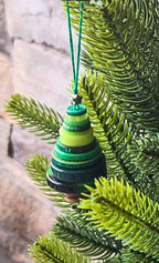 Stacked Button Tree Ornament  Whimsical Holiday Decor & Eco-Friendly Gift