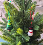 Stacked Button Snowman Ornament  Handmade Holiday Decor & Whimsical Gift