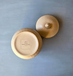 Rustic Ceramic Kitchen Canister Sage Green Textured Jar with Lid Fall Farmhouse Decor