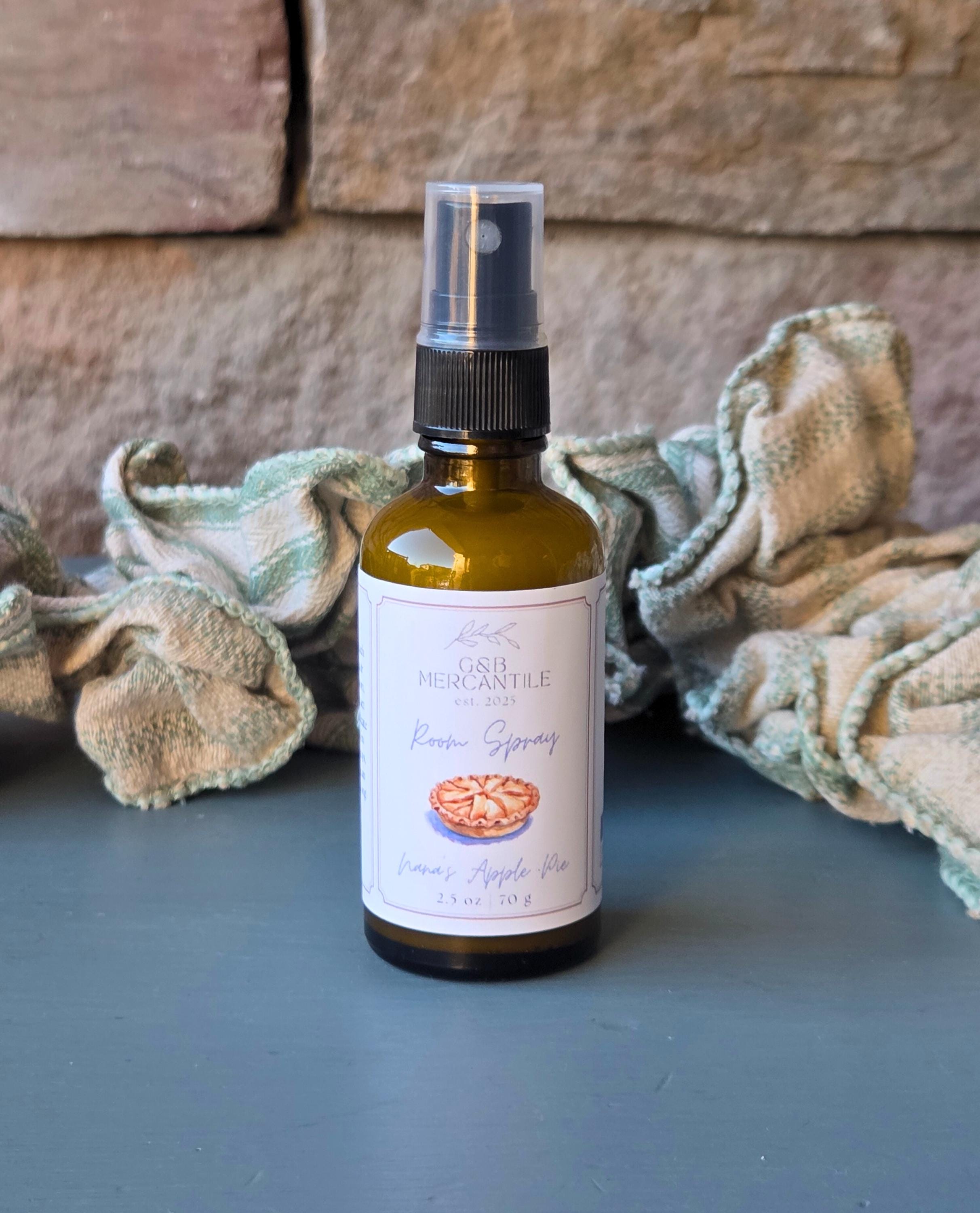 Nana's Apple Pie Room Spray  Cozy Fall Scent, Handmade Home Fragrance, Autumn Gift