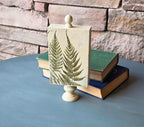 Vintage Botanical Fern Print - Small, Nature-Inspired, Rustic Shelf Accent