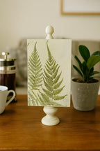 Vintage Botanical Fern Print - Small, Nature-Inspired, Rustic Shelf Accent